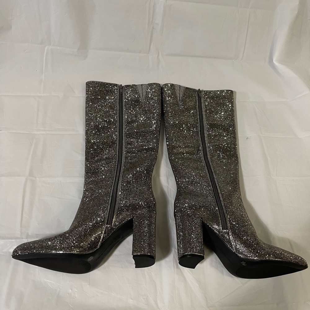 Inc international concepts women’s pewter crystal boots size 7 - Picture 5 of 10